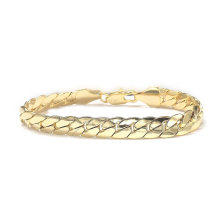 Brass Fashion Brass Chain Bracelet in 14K Gold Fashion Jewelry